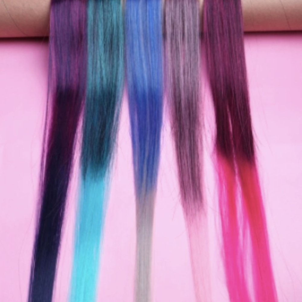 4 Piece Blue Ombré Extensions